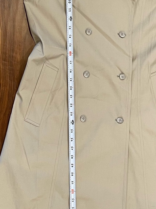 Vintage 80’s London Fog Khaki Double-Breasted Trench Coat woman’s size 12 - Picture 10 of 10